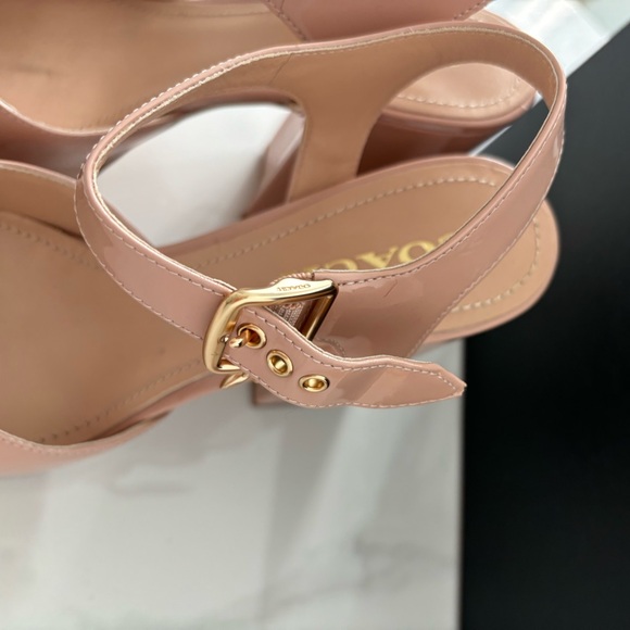 Coach Isabella Patent Pumps Platform Heels Pale Blush 7.5 - Picture 3 of 12